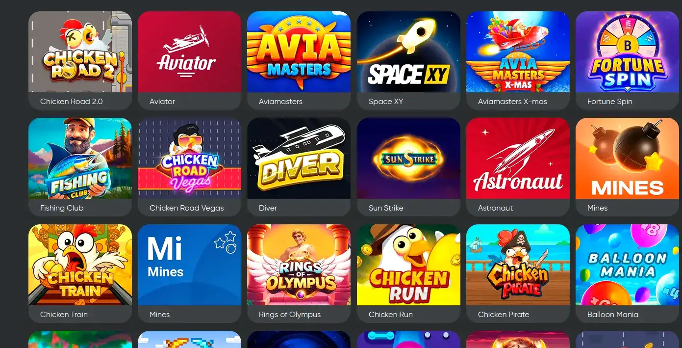 Мобильный интерфейс Бц Гейм для игры с телефона